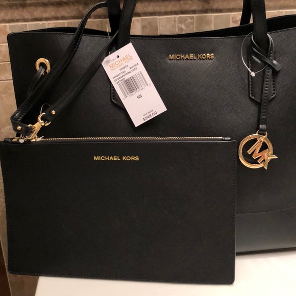 Michael Kors Handbags - Authentic NWT Michael Kors Trista Tote Wristlet